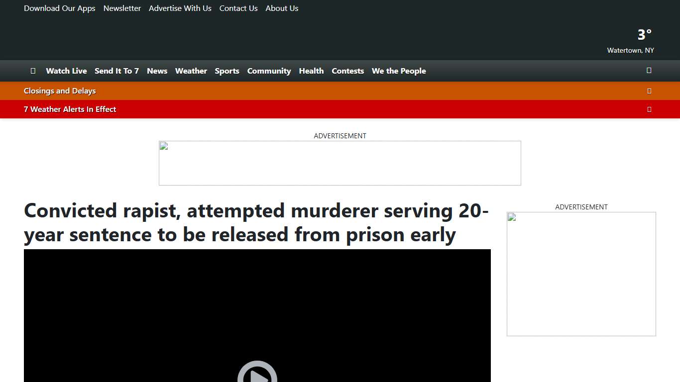 Convicted rapist, attempted murderer serving 20-year sentence to be released from prison early